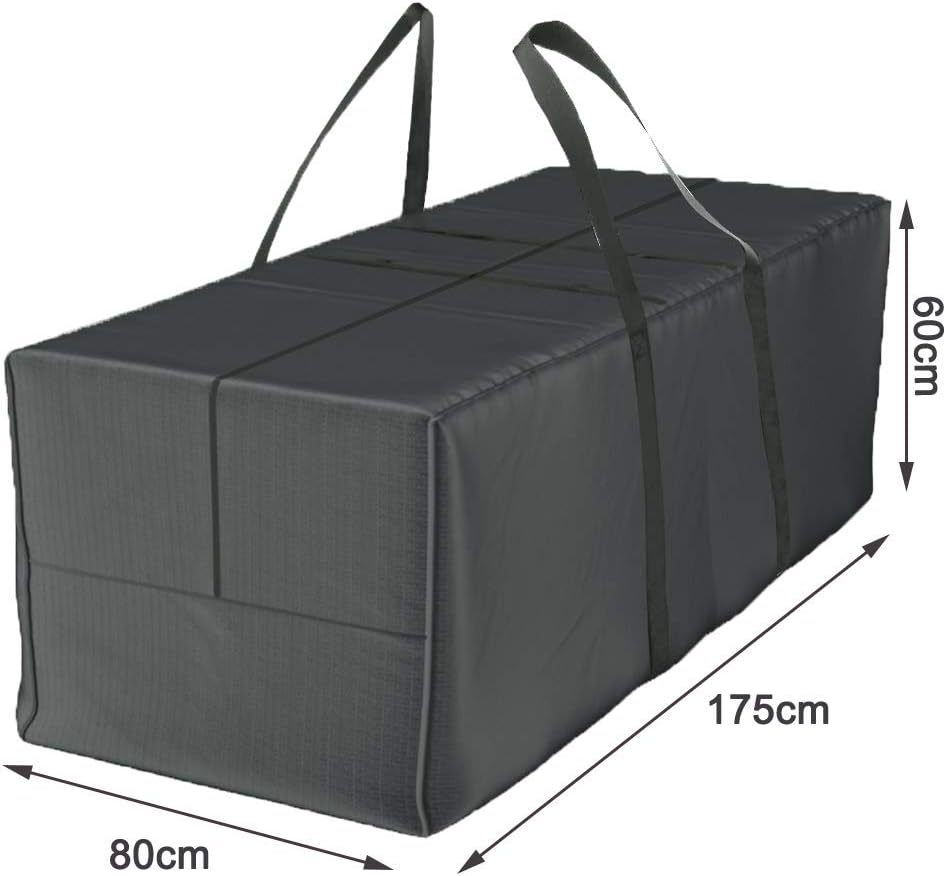 Aufbewahrungstasche Deluxe XXL (175x80x60 cm) und Schutzhülle für Auflagen - Gartenauflagen Aufbewah