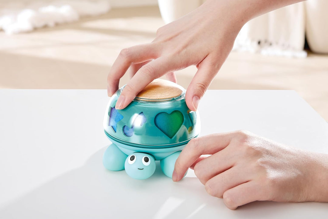 Hape Musik-Schildkröte, Musikalisches Spielzeug ab Geburt, Lernspielzeug mit Sound &amp; Drehfunktion, S