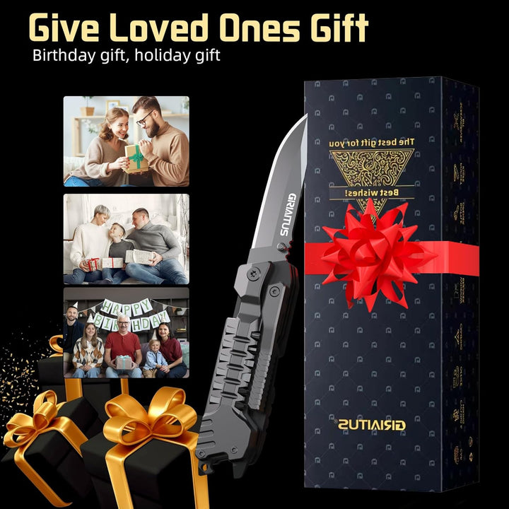 Geschenke für Männer 17 in1 Multitool Taschenmesser Camping Zubehör Outdoor Survival Gadgets Weihnac