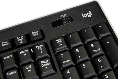 Logitech K270 Kabellose Tastatur für Windows, Belgisches AZERTY-Layout - Schwarz