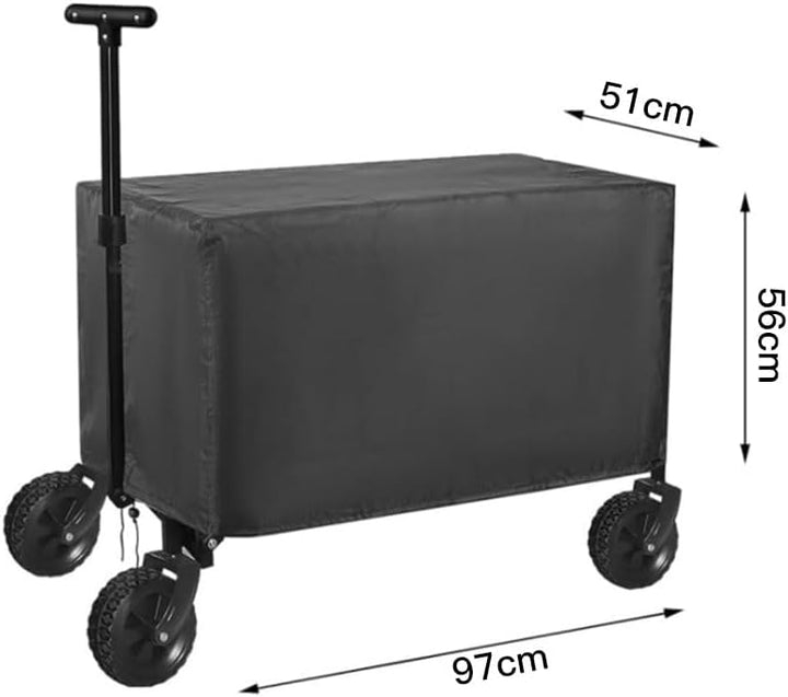 Faltbare Abdeckung für Campinganhänger, 420D Dicke Oxford-Stoffabdeckung für Campingtrolley, wasserd