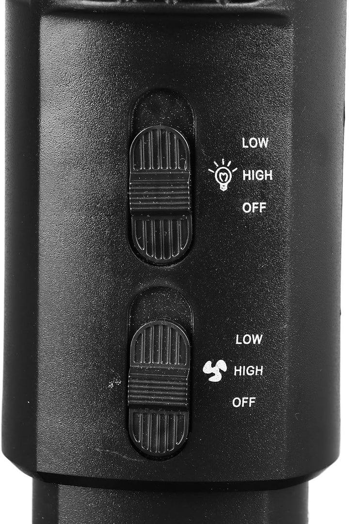 Qcwwy Turmventilator ohne Flügel, 90 Grad Oszillierend, 34 DB, Leise, Tragbarer USB-Tischventilator,