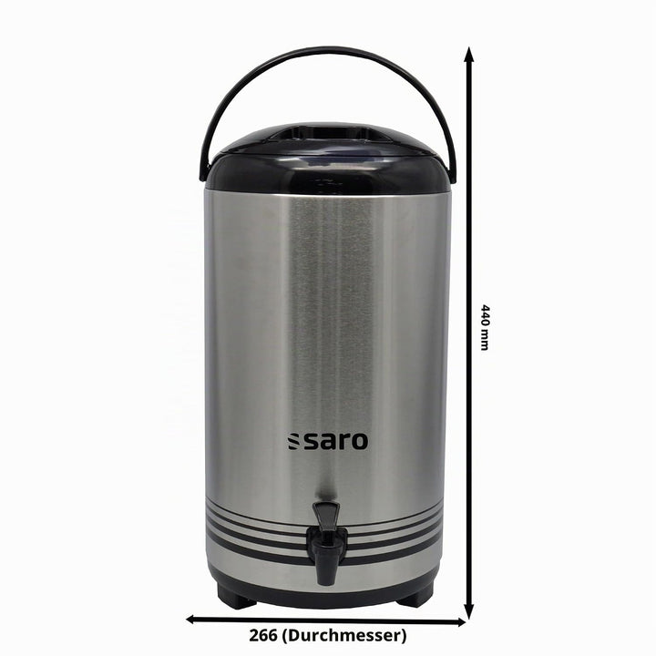 Saro ISOD 12 Getränke-Dispenser, Edelstahl, Silber, Durchmesser 23 x Höhe 42 cm