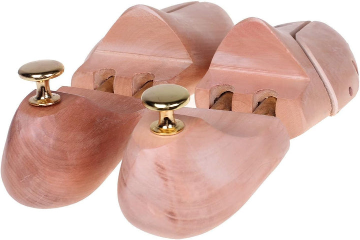 HIMRY 4 Paar | Naturholz Schuheleisten Schuhspanner Schuhdehner, Schuhspanner aus Holz, mit Griffkno