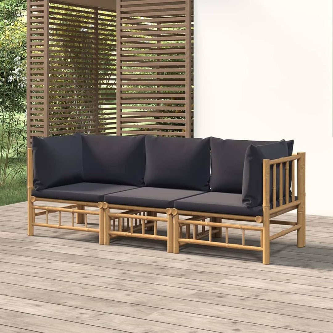 Tidyard 3-TLG. Garten Lounge Sofa, Balkonlounge, Terrassensofa, Garten Sitzgruppe, Outdoor Sofa, Gar