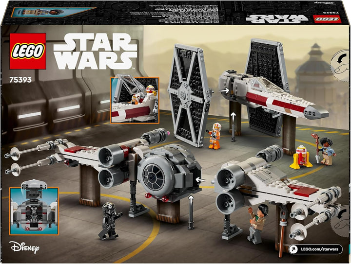 LEGO Star Wars Mashup aus TIE Fighter & X-Wing, baubare Spielzeug Sternjäger, Geschenkidee für Kinde