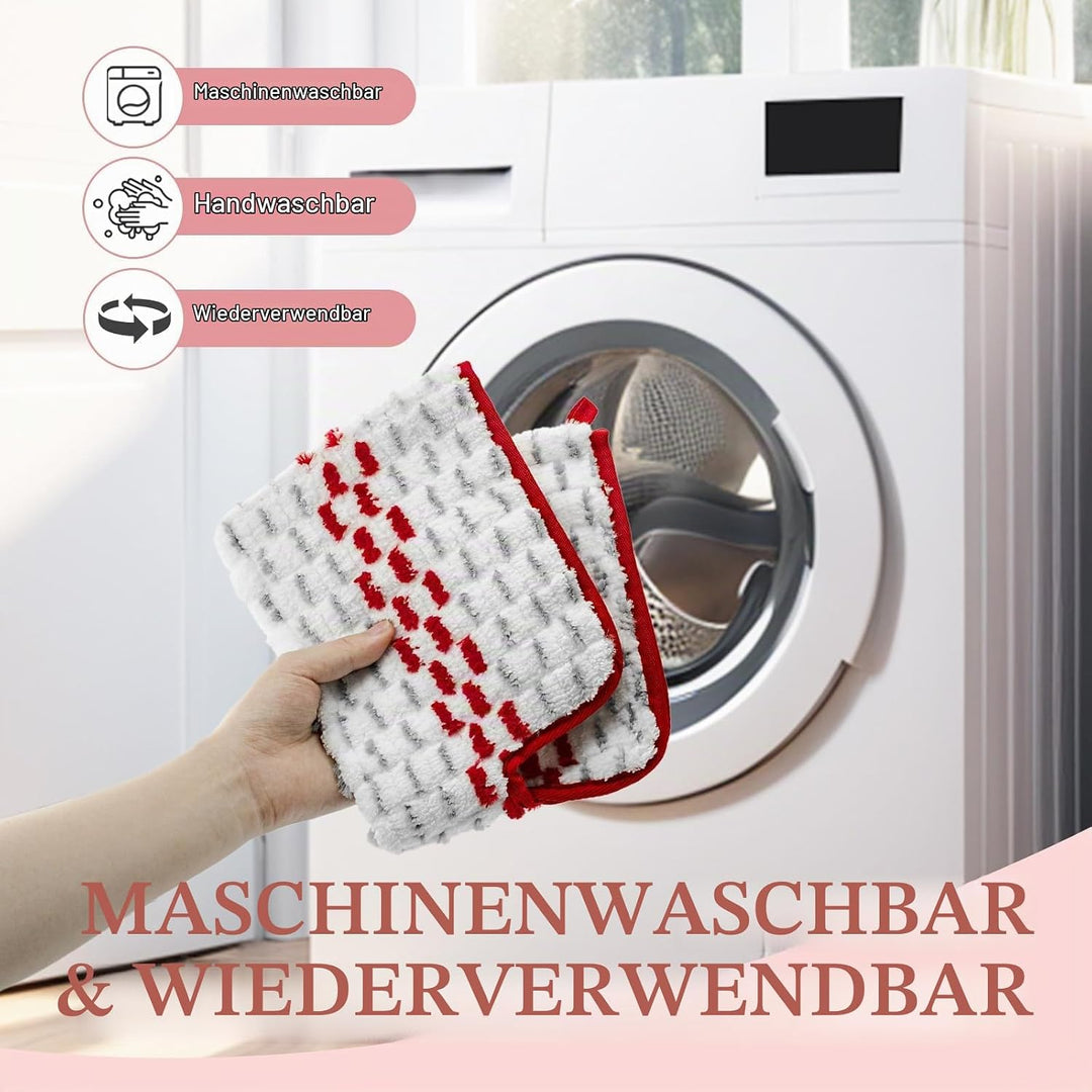 4 Stück für Vileda 1-2 Spray MAX Sprühwischer, Bodenwischer, Bodenreinigung Ersatzbezug, Wiederverwe
