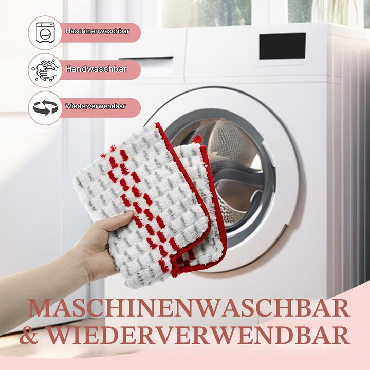 4 Stück für Vileda 1-2 Spray MAX Sprühwischer, Bodenwischer, Bodenreinigung Ersatzbezug, Wiederverwe