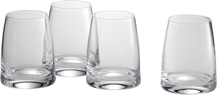 WMF Kineo Wassergläser Set 4-teilig, Trinkgläser, Tumbler 325ml, Kristallglas, dünner Trinkrand, erg