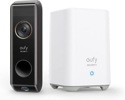 eufy Security Video Doorbell S330 Dual Camera, Akkubetriebene Video Türklingel mit Kamera & Homebase