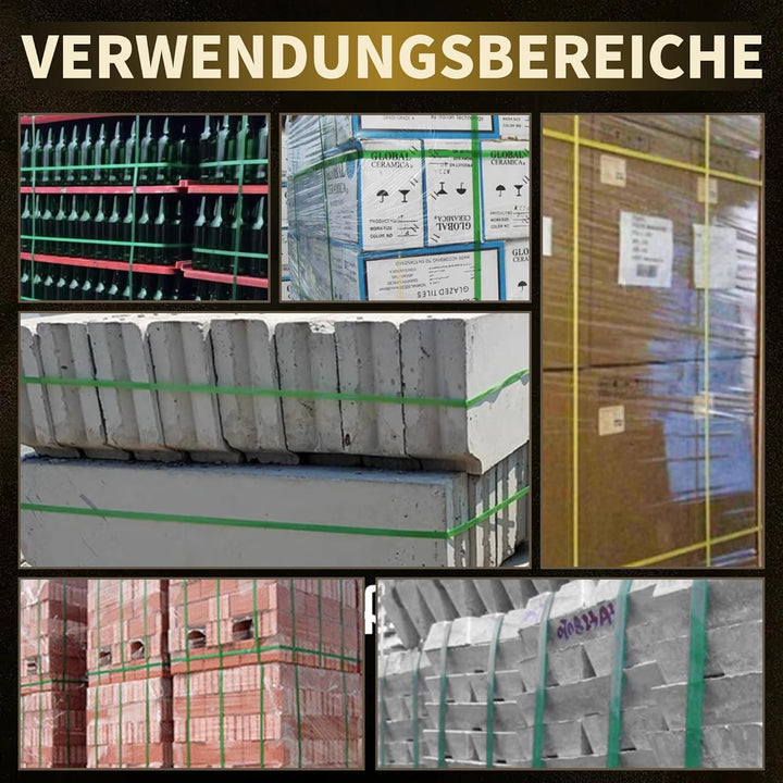 U.S. Solid Automatische Umreifungsgerät mit LCD-Bildschirm, 2x4000mAh Akku für 13-16 mm PP/PET-Bände