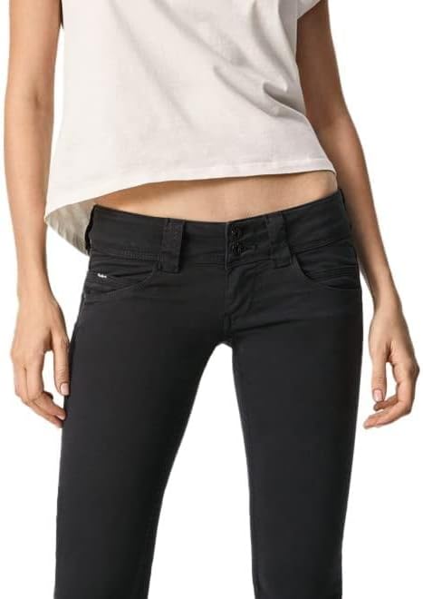 Pepe Jeans Damen Straight Leg VENUS 24W / 30L Black (Black), 24W / 30L Black (Black)