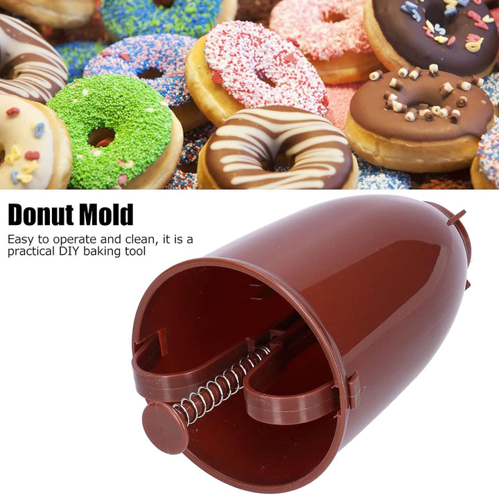 01 Donut Maker, manuelles Küchenwerkzeug zum einfachen Herauslösen von Donuts (braun), Braun