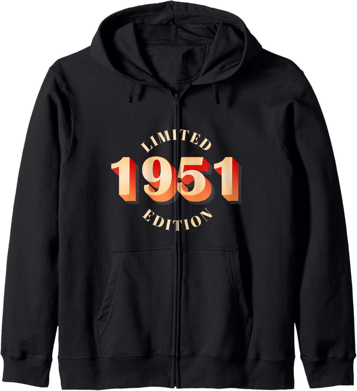 72. Geburtstag Mann Frau 72 Jahre 1951 Deko Lustig Geschenk Kapuzenjacke