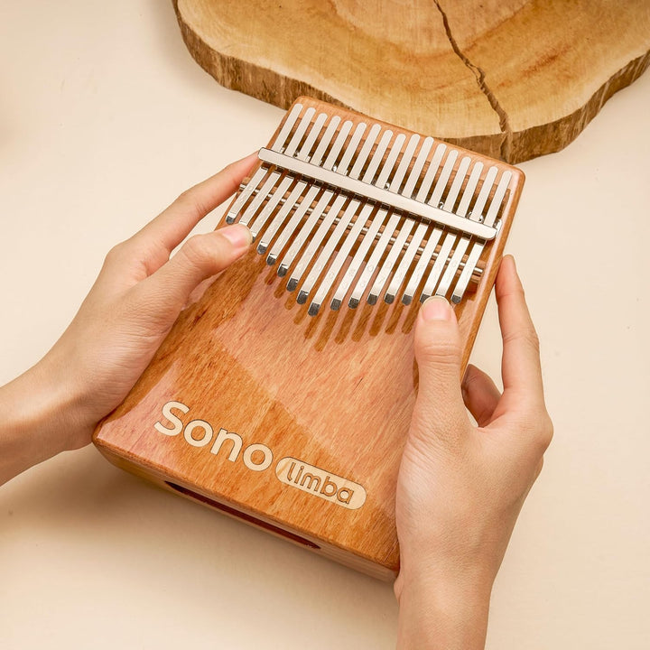 Sonolimba "Kalimba mit 17 Tasten" - Daumenklavier aus hochwertigem Akazienholz - Finger Thumb inkl.