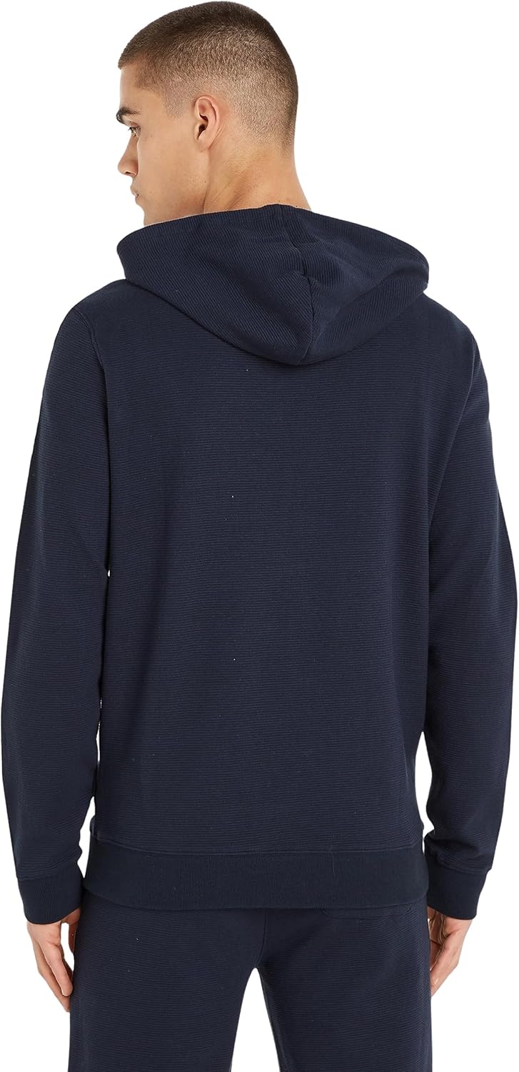 Tommy Hilfiger Herren Hoodie mit Reissverschluss mit Kapuze XXL Blau (Desert Sky), XXL Blau (Desert