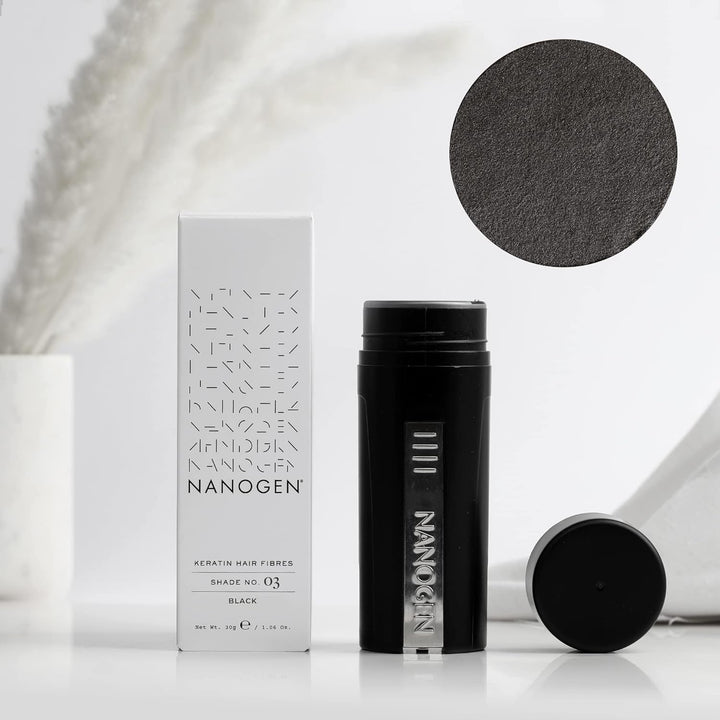 Nanogen Hair Thickening Fibres Black 30g schwarz 30g, schwarz 30g
