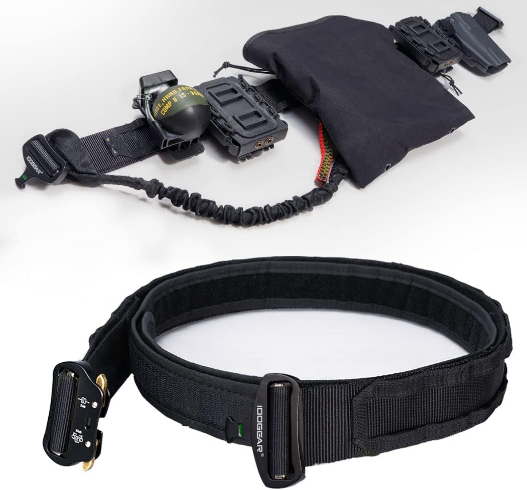IDOGEAR 2 Zoll Taktischer Gürtel Combat Schnellverschlussschnalle Rigger Gürtel im Militärstil Molle