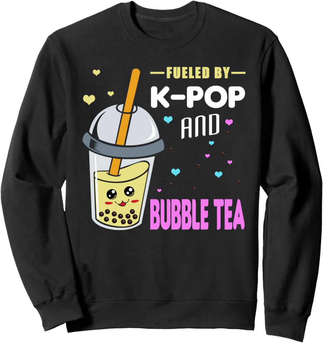 Getankt mit K-Pop und Bubble Tea - Otaku Sweatshirt
