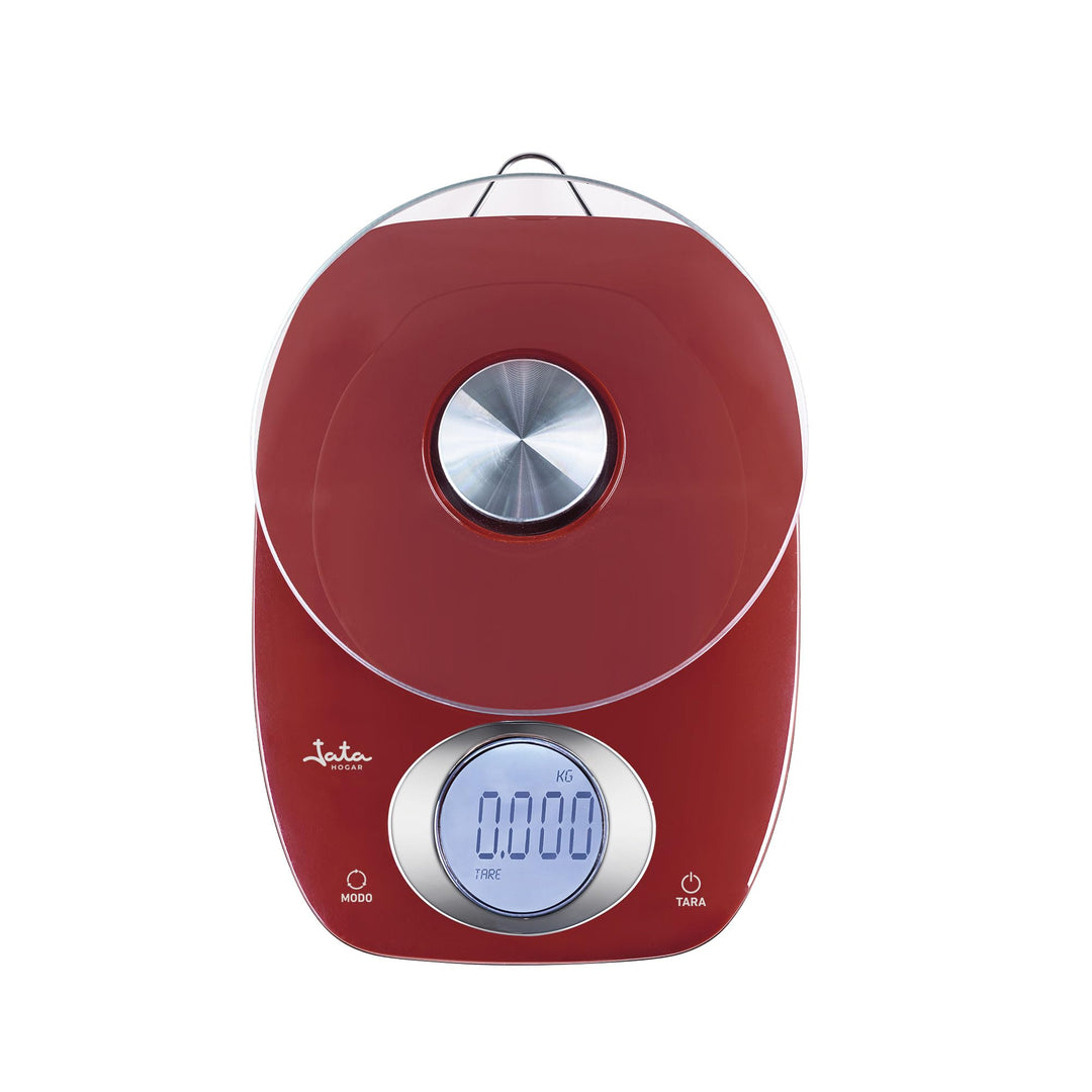 JATA HOGAR HBAL1207 Digitale Küchenwaage, bis zu 5 kg, hohe Präzision, Tara-Funktion, Anzeige für Üb