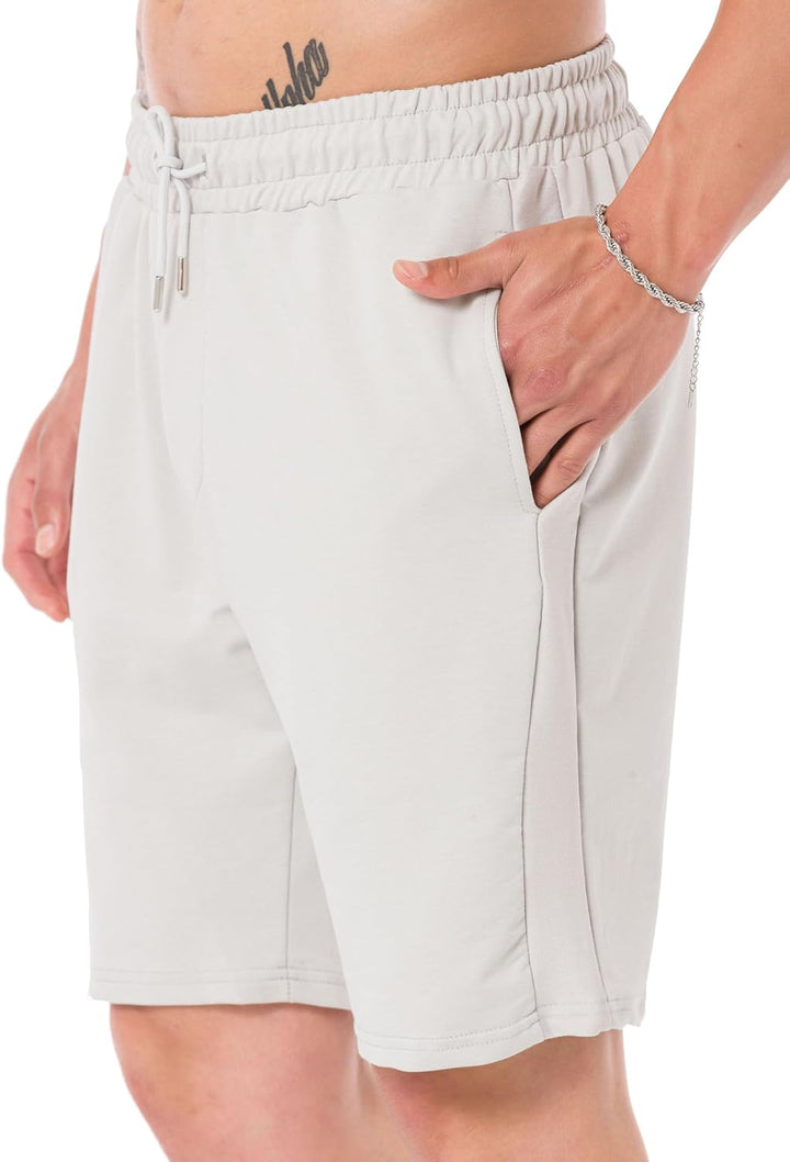 Redbridge Shorts für Herren Kurze Hose Sweat-Pants Sporthose Freizeithose Bermuda Capri S Grau, S Gr