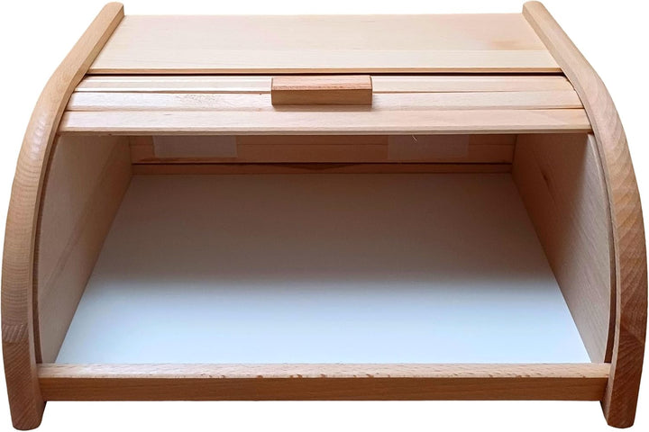 Brot-Box aus Holz, aufrollbar oder herunterklappbar, verschiedene Versionen erhältlich, holz, Raw Wo