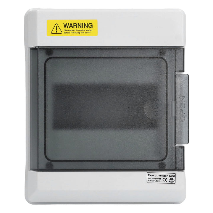 IP66 wasserdichter Verteilerkasten 6-Wege-DIN-Schienen-Elektronik-Anschlussgehäuse mit transparenter