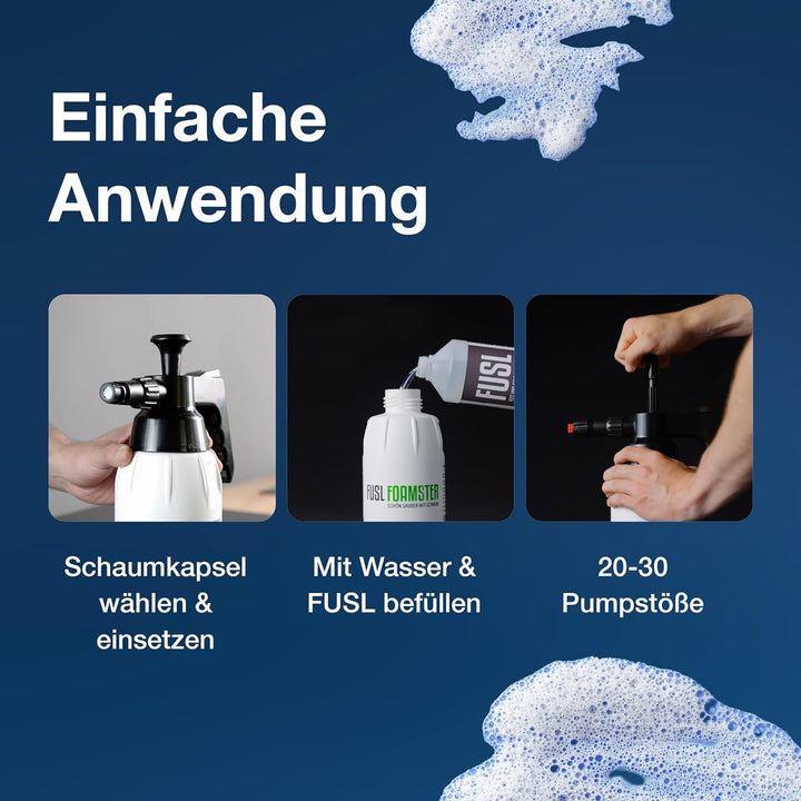 McBrikett FUSL FOAMSTER Schaumdrucksprüher, variable Schaumdichte, 0,9L Volumen