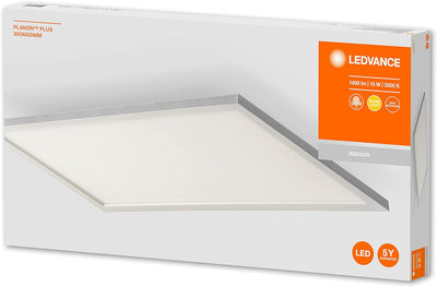 LEDVANCE LED Panel-Leuchte, Leuchte für Innenanwendungen, Aufbauleuchte, Warmweiss, 595,0 mm x 295,0