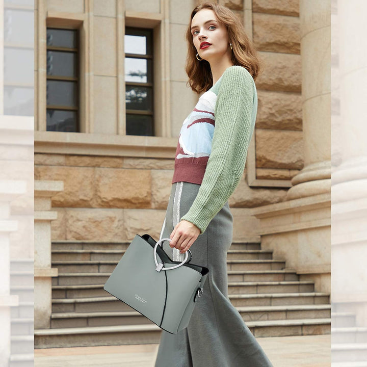 NICOLE &amp; DORIS Fashion Handtasche für Damen Umhängetasche wasserdichte Schultertaschen PU-Leder Henk