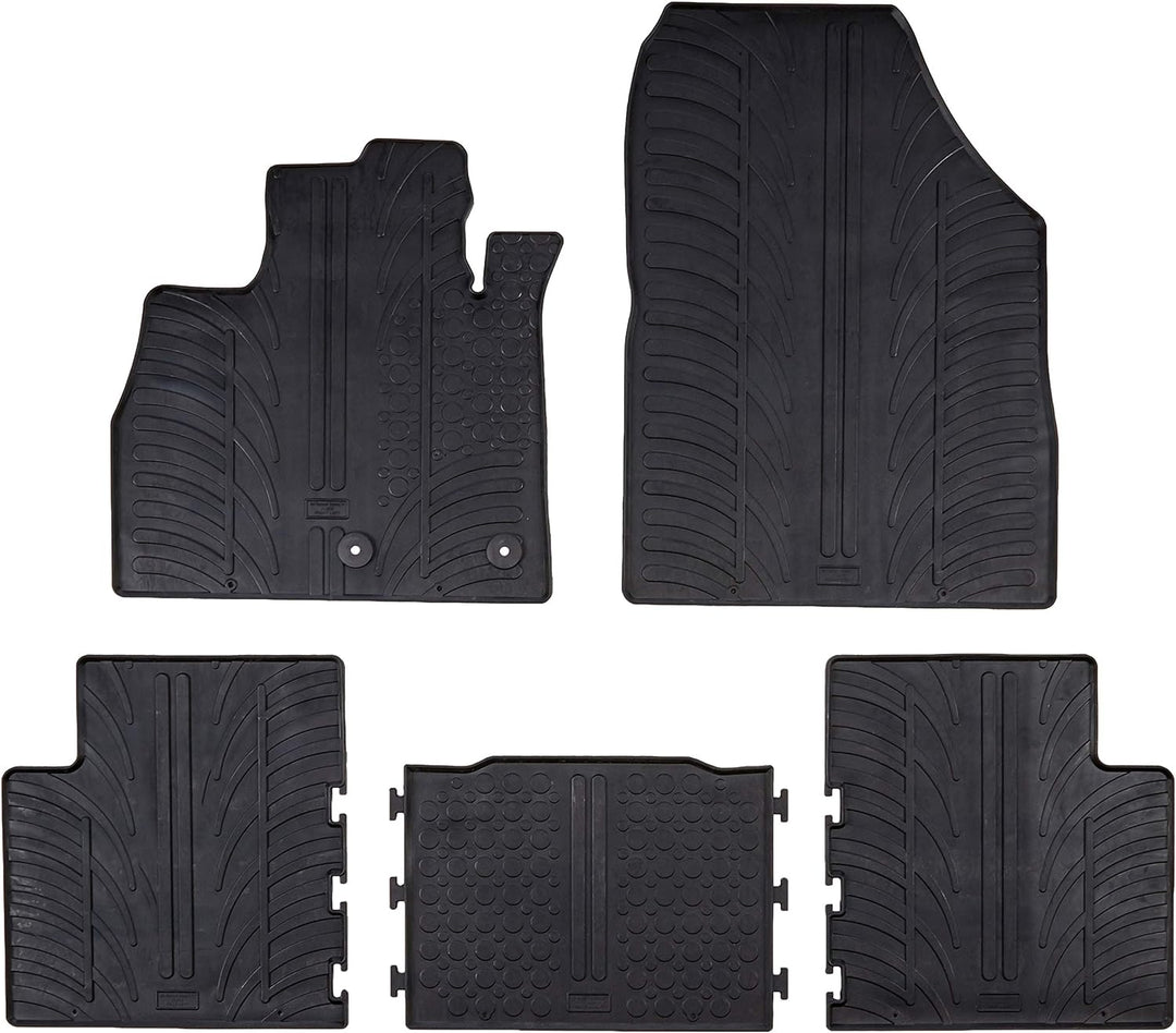 Gledring Satz Gummimatten kompatibel mit Renault Scenic IV 11/2016- (T Profil 5-teilig) Fussmatten,