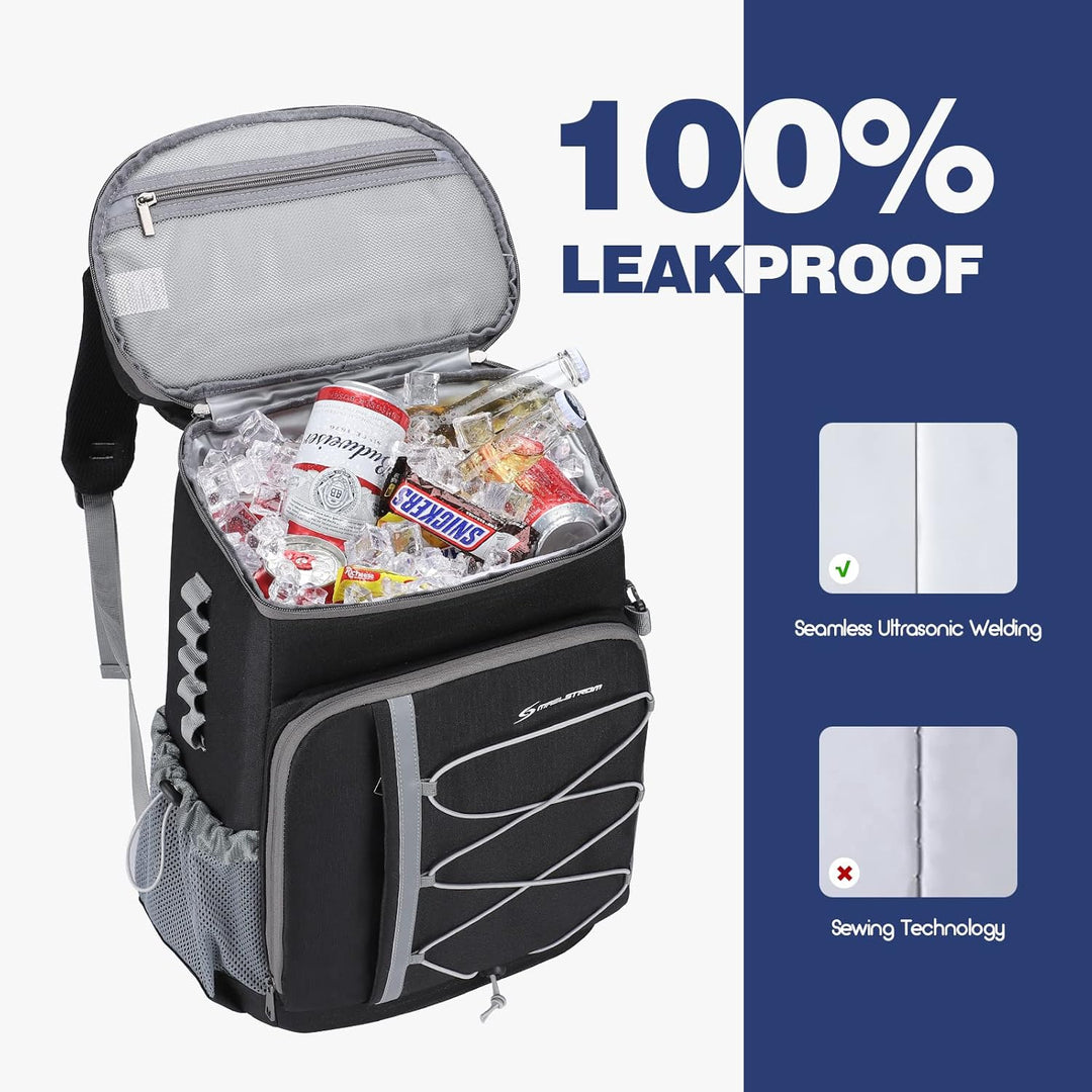 Maelstrom Kühlrucksack 35/50 Dosen, Isolierter Cooler Rucksack Auslaufsicher, Grosse Kühltasche Ruck