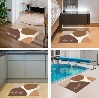YeahBoom Super Absorbierende Bodenmatte,40 * 60cm Schmutzabweisend Bodenmatte Für Bad,rutschfest Küc