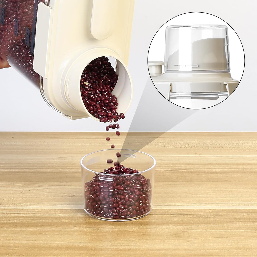 1500 ML Luftdichter Müsli Aufbewahrung Behälter, Waschpulver Aufbewahrungsbox mit Messbecher, Vorrat