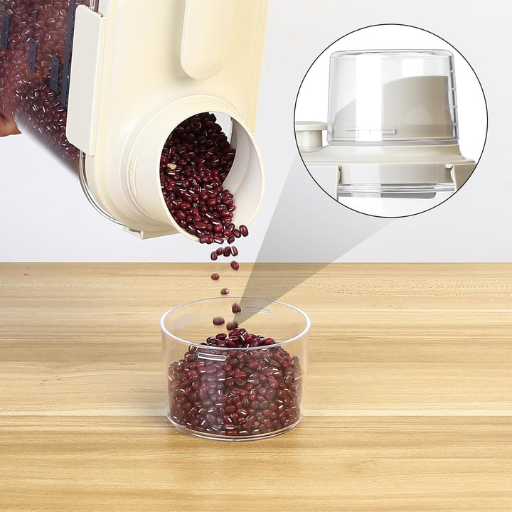 1500 ML Luftdichter Müsli Aufbewahrung Behälter, Waschpulver Aufbewahrungsbox mit Messbecher, Vorrat