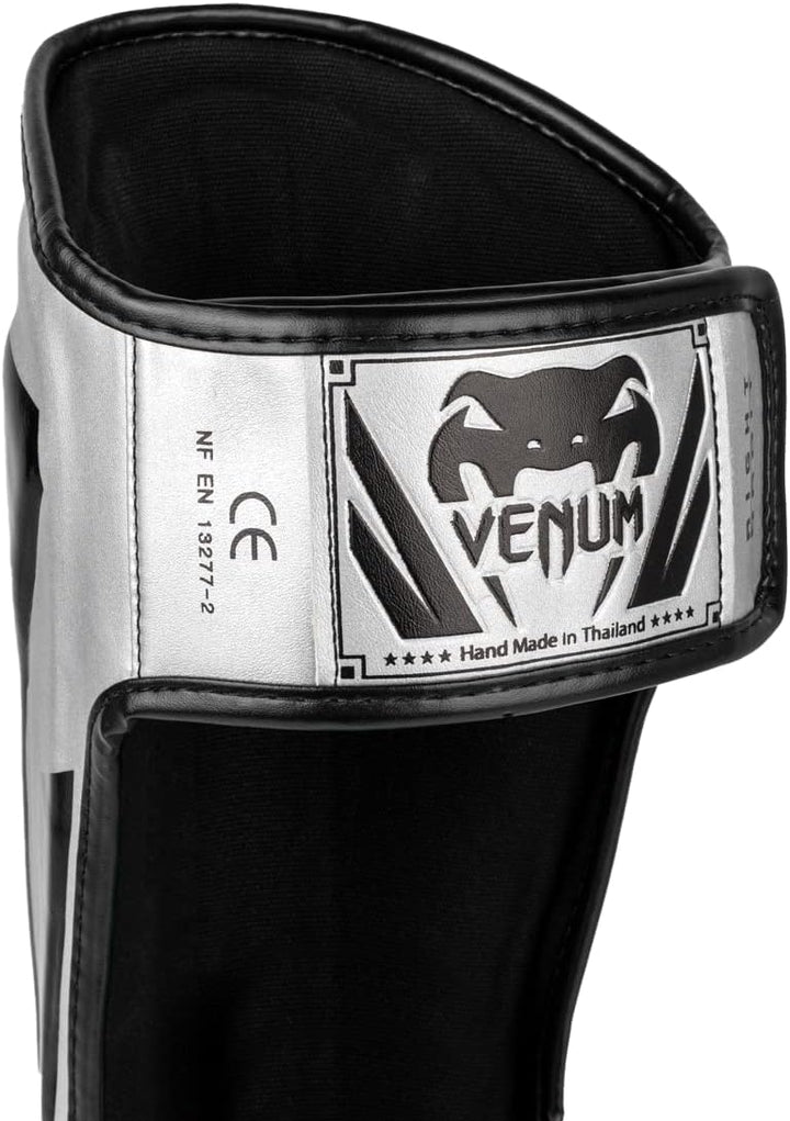Venum Elite Boxen Schienbeinschutz L Silber/Schwarz, L Silber/Schwarz
