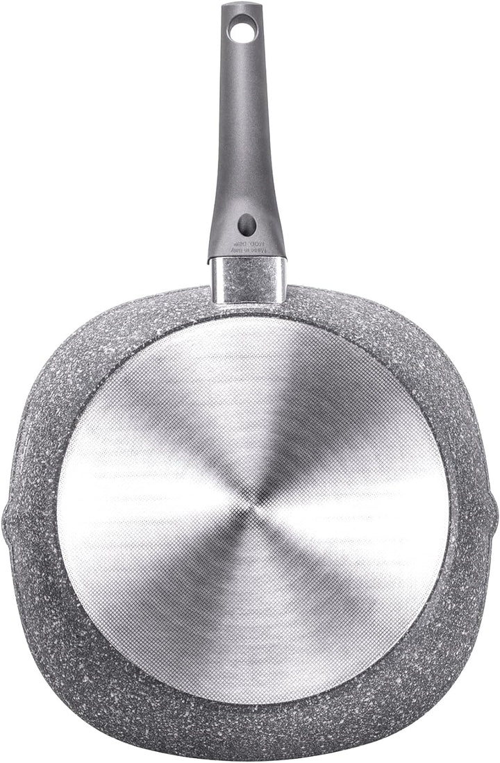 Moneta Sinfonia Grillpfanne, 28 x 28 cm, auch für Induktion, verstärkt mit Mineralpartikeln, hergest