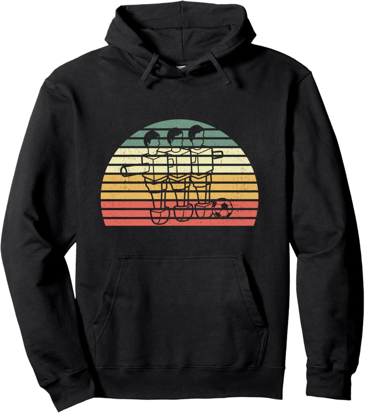 Retro Tischfussball Kickern - Vintage Tischkicker Wuzzler Pullover Hoodie