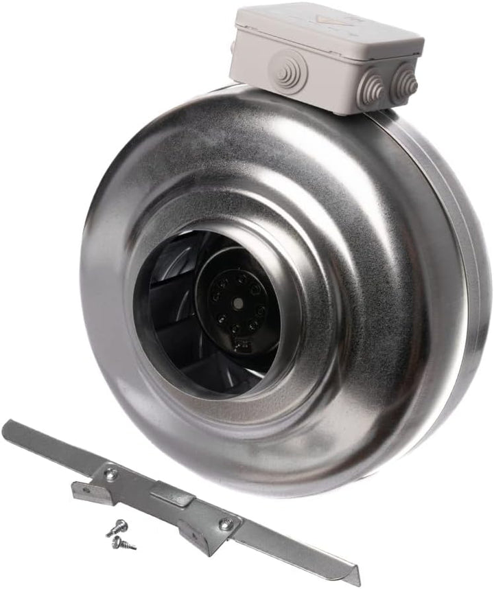 Europlast 100mm Rohrlüfter Rohrventilator Metall radial Abluftrohr Lüfter 379m³ Abluftventilator AKM