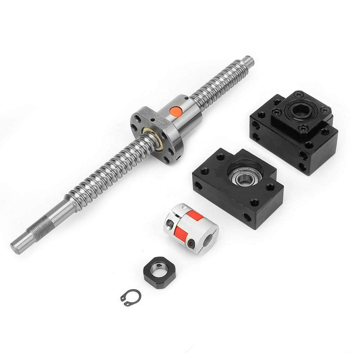 SFU1605 Kugelumlaufspindelsatz 250 mm Edelstahl-Kugelumlaufspindel & Mutter & BKBF12-Halterung & 6,3