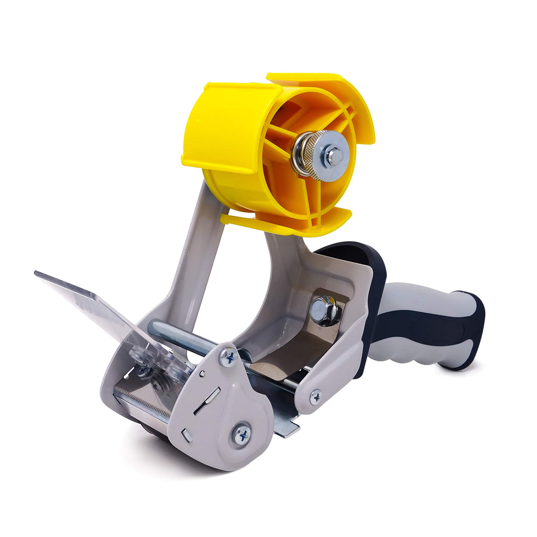 gws 20 Stück Packband Handabroller, hochwertiger Paketbandroller, stabiler Metallrahmen inkl Sicherh