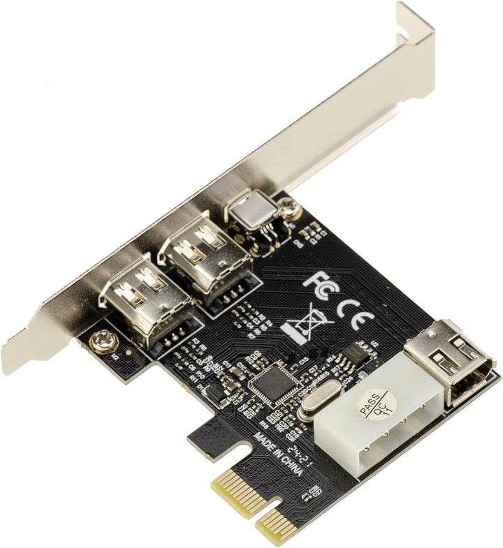KALEA-INFORMATIQUE PCI Express PCIe auf FireWire 400 IEEE1394a 2+1 6-Punkt- und 4-Punkt-Ports Contro