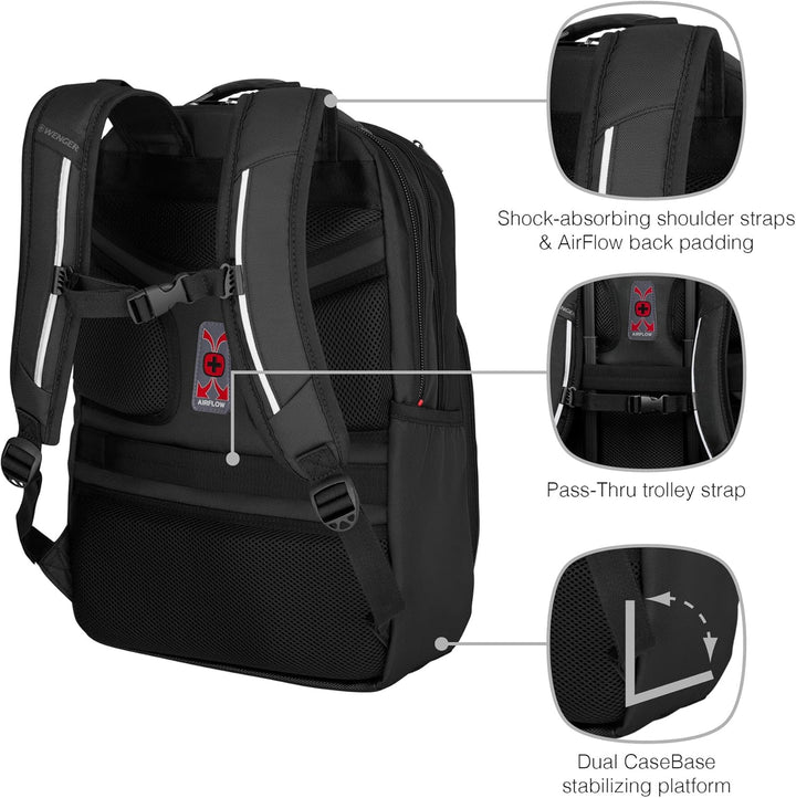 WENGER Cosmic Laptop-Tasche, Notebook, Tablet bis 10 Zoll, Organizer, Damen Herren, Büro Business-Re