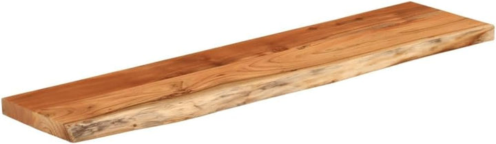 vidaXL Wandregal 120x30x2,5 cm Rechteckig Massivholz Akazie Baumkante