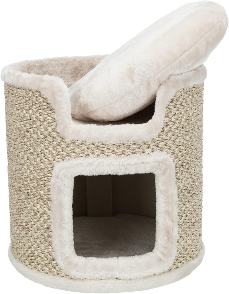 Trixie 44706 Cat Tower Ria, 37 cm, lichtgrau/natur, Cat Tower Ria, 37 cm