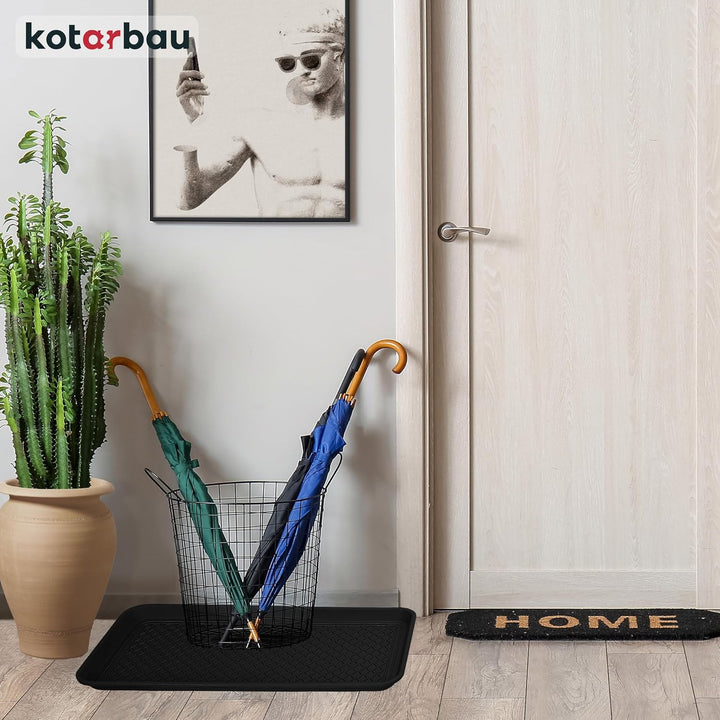 KOTARBAU® Schuhabtropfschale - 38 x 76 cm - Abtropfmatte für nasse Schuhe - Schuhablage für Herbst &amp;