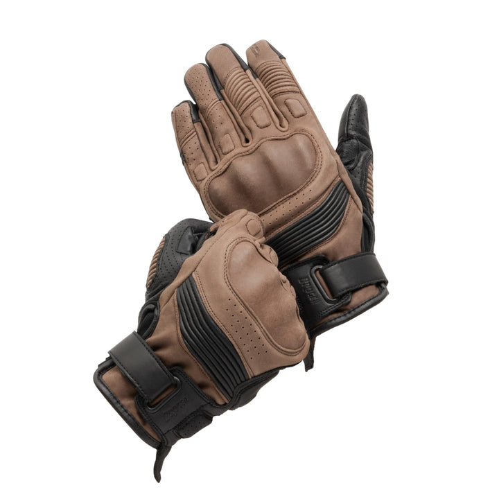 BROGER Ohio Motorradhandschuhe Herren | Rindsleder und Känguru Leder | Knox SPS Protektoren | Stossa