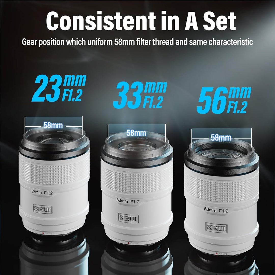 SIRUI Sniper 56mm Autofokus Objektiv, F1.2 Weitwinkel APS-C Kameraobjektiv,X Mount Objektiv für X-H2