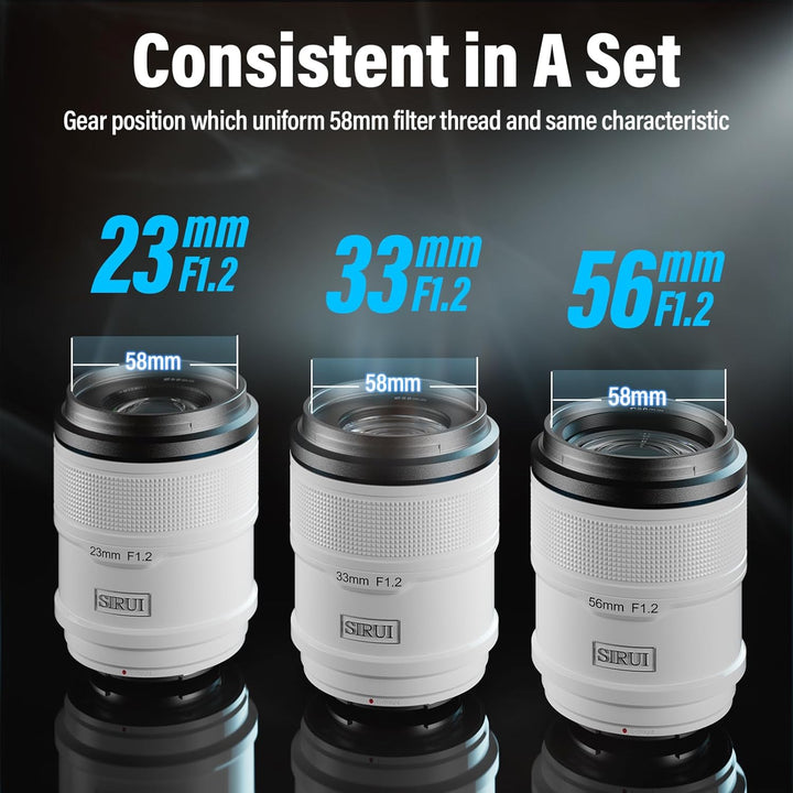 SIRUI Sniper 56mm Autofokus Objektiv, F1.2 Weitwinkel APS-C Kameraobjektiv,X Mount Objektiv für X-H2