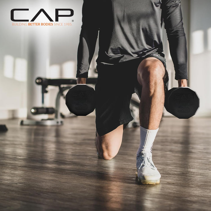Cap Barbell PVC-beschichtete Hantel, 1 Stück. 5-Pound, Fitness 5-Pound